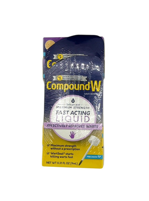 4x Compound W Max Strength Fast Acting Liquid Warts Remover 0.31oz Exp 11/26!!