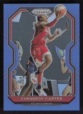 2021 Panini Prizm WNBA #49 Chennedy Carter Prizms Blue #/149