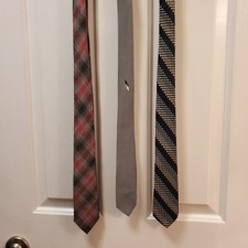 Vintage Set of Three Skinny Ties