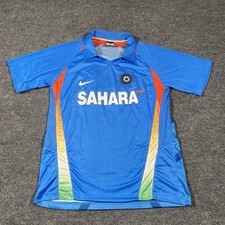 India Sahara Nike Cricket Polo Jersey Shirt Mens XL Dri Fit Collared 2010/2011
