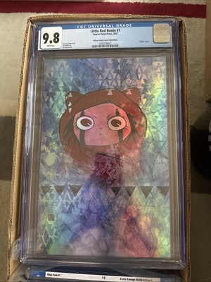 Little Red Ronin #1 - CGC 9.8 - Yellow Snow Limited Foil Virgin Variant by Orzu