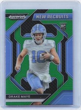 2024 Panini Prizm Draft Picks #NR-DME Drake Maye New Recruits Green