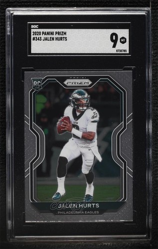 2020 Panini Prizm Rookie Jalen Hurts #343 SGC 9 MINT Rookie RC - Zdjęcie 1 z 3