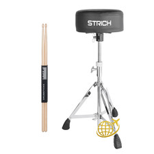 STRICH Drumhocker höhenverstellbar gepolstert 8 cm 5A Schlagzeughocker