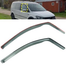 2x Wind-Regenabweiser Getönte transparente für VW Caddy III 2004.3-2015.5 2-Tür