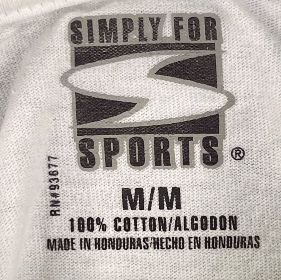 Молодежная винтажная футболка 2000-х годов Y2K Simply For Sports Down & Dirty для мальчиков средний размер - Изображение 4 из 4