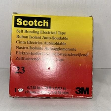 3M Scotch 23 Rubber 30 ft Self Bonding Electrical Tape 19mm x 9.15m x 0.76mm