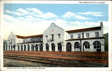 Caliente NV Union Pacific Depot c1910s Vintage Postcard