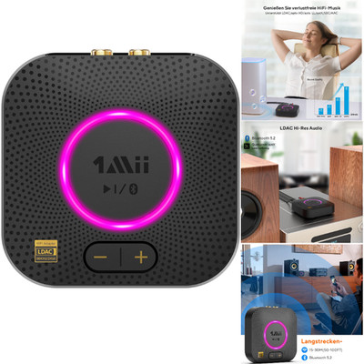 Bluetooth 5.2 Empfänger HiFi Audio Adapter LDAC aptX HD