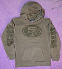 San Francisco 49ers Hoodie Olive Youth 14-16 NFL Football Pullover Ultra Game