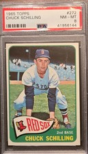 1965 Topps #272 Chuck Schilling - Boston Red Sox - PSA 8 NM-MT
