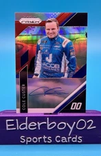 Cole Custer Auto On Card Driver Signatures 2019 Panini Prizm Racing Nascar