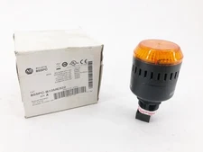 New Allen Bradley 855PC-B10ME522 Ser. A Sounder w/ LED Amber 120VAC