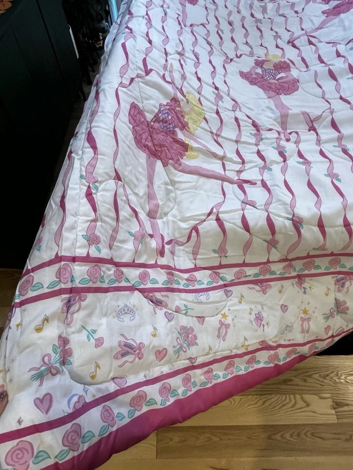 Barbie 1995 Vintage Full Comforter Blanket Pink Princess Ballerina, 72"x88" - Image 2 of 4