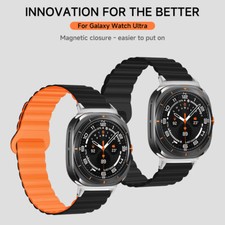 Silicone Band Magnetic Loop Wristbands Strap For Samsung Galaxy Watch Ultra 47mm