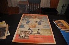 John Bateman # 2 giant colour poster newspaper rare baseball montreal expos 1972