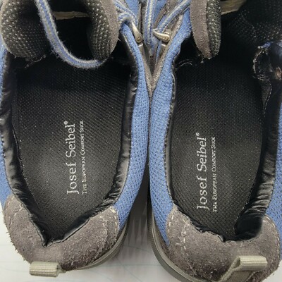 Josef Seibel Top Dry Tex Gray Blue Low Top Lace Up Outdoors 