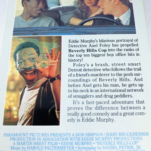 Beverly Hills Cop VHS Movie Full Screen Video Tape Paramount Eddie Murphy Comedy - Picture 12 of 24