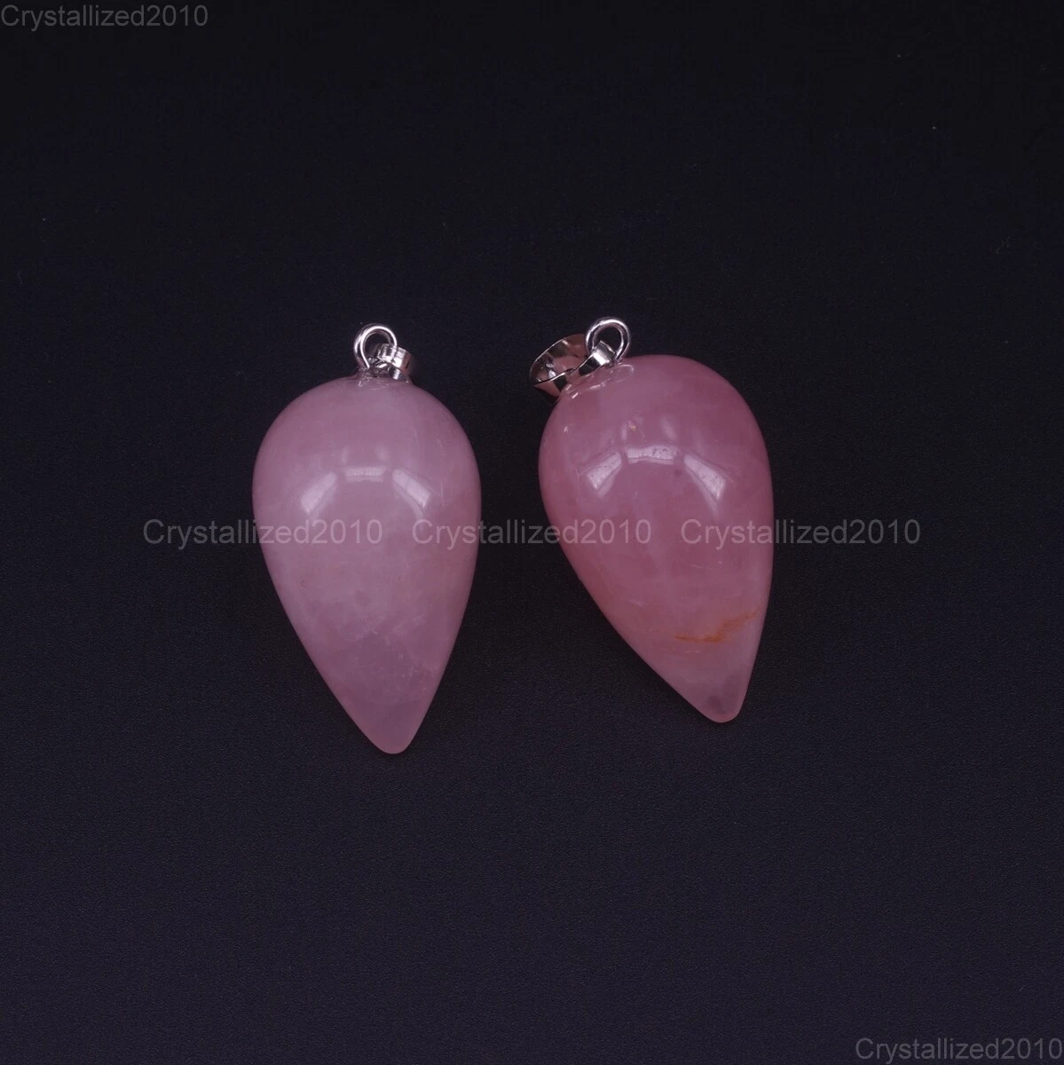 Natural Gemstones Angel Teardrop Reiki Chakra Healing Pendant Necklaces Beads