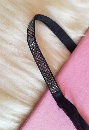 VICTORIA'S SECRET VERY SEXY SHEER SHINE SHINE STRAP MESH THONG PANTY SMALL BLACK - Picture 9 of 14