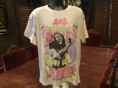 Bob Marley Every Little Thing Gonna Be Alright Mens T Shirt Beige Size S M Ebay
