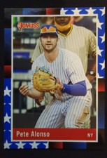 2022 Donruss Base Independence Day Variation Retro 1988 #247 Pete Alonso Stars