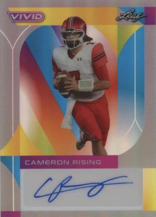 2023 Leaf Vivid - Cameron Rising #BA-CR1 Gray Prismatic /9 (AU, RC) for ...