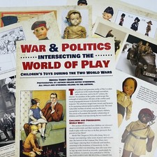 World War I and II Dolls History Article 11 Pages with Photos