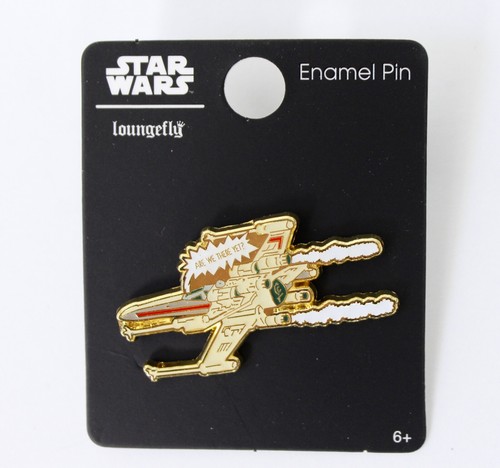 Star Wars X-Wing Are We There Yet Enamel Pin Gold-Tone