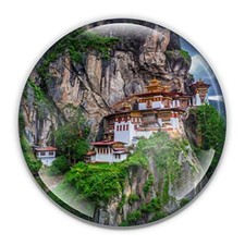 Bhutan Paperweight in Gift Box, 3 Inch Crystal Dome, Perfect for House Warming