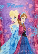 Disney "Frozen" Elsa & Anna Blanket, Multi Color Sz-59" x 79"