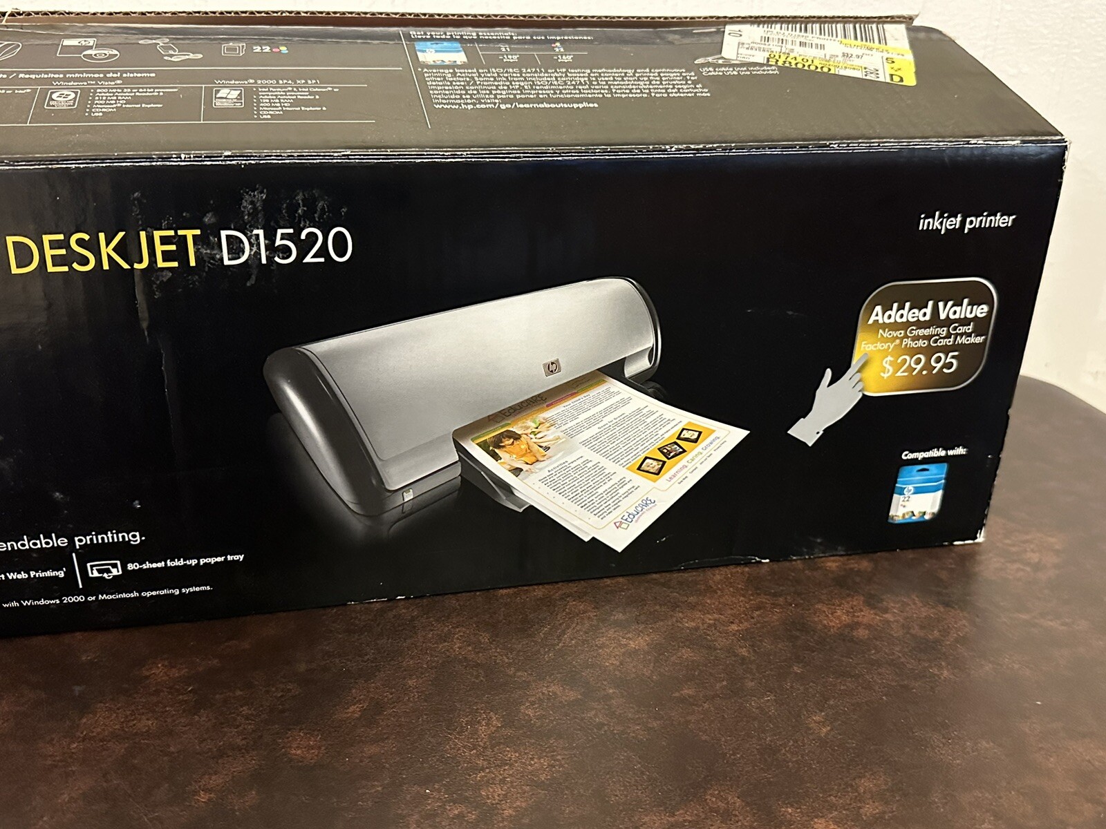 New HP Deskjet D1520 Injet Printer eBay