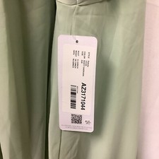 Azazie Womens Bridesmaid Dress Dusty Sage Dakota Sleeveless Chiffon Maxi Sz A30