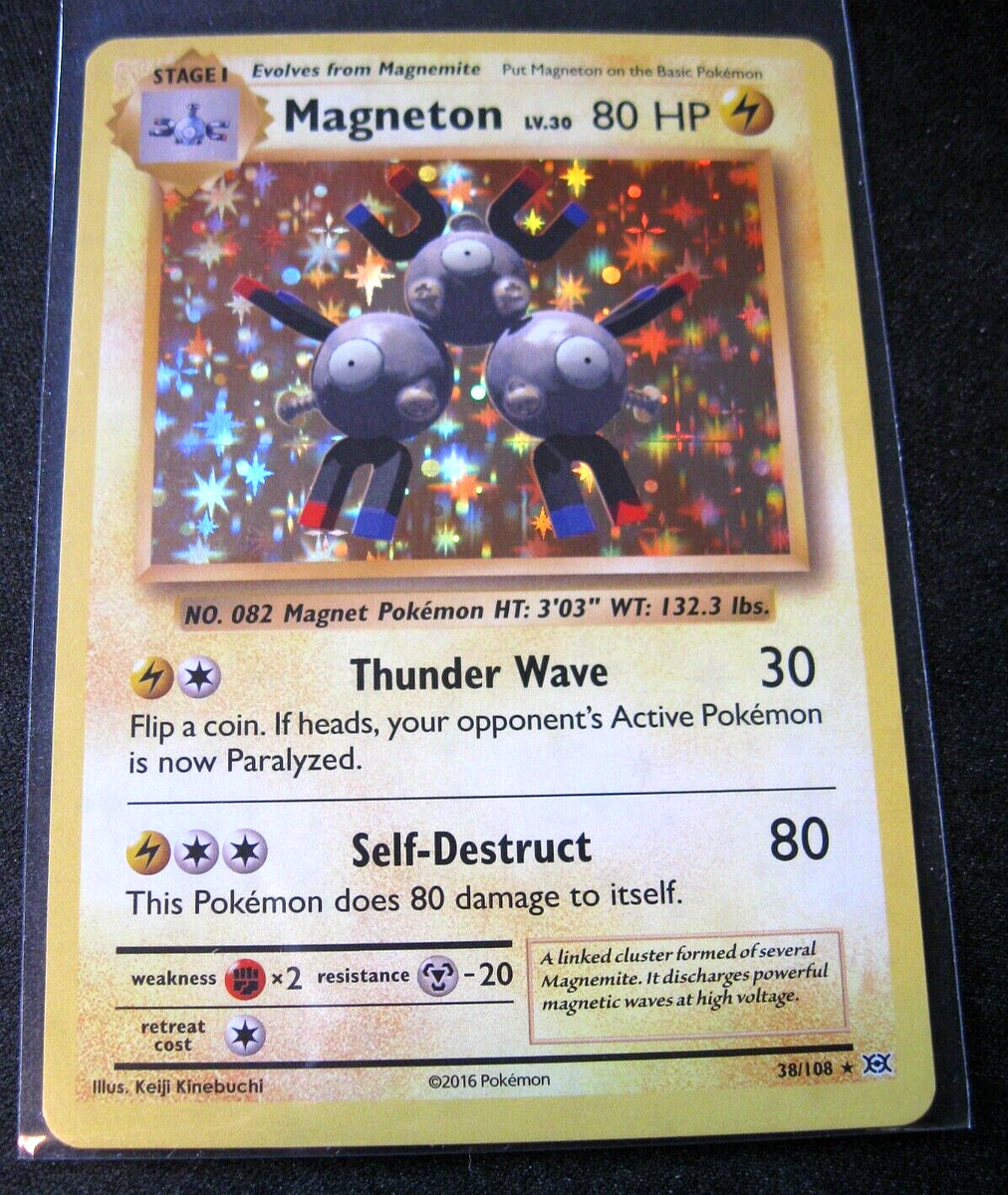 magneton pokemon card 2016 (Staff) (153) Colorless Artist Pokemon Fossil Rare Magneton #26