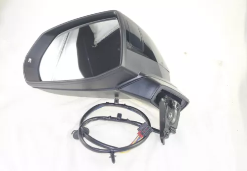 Driver Side Power Mirror For Audi Q5 PHEV Heat BSM Power Fold Memory 18-24 BLACK