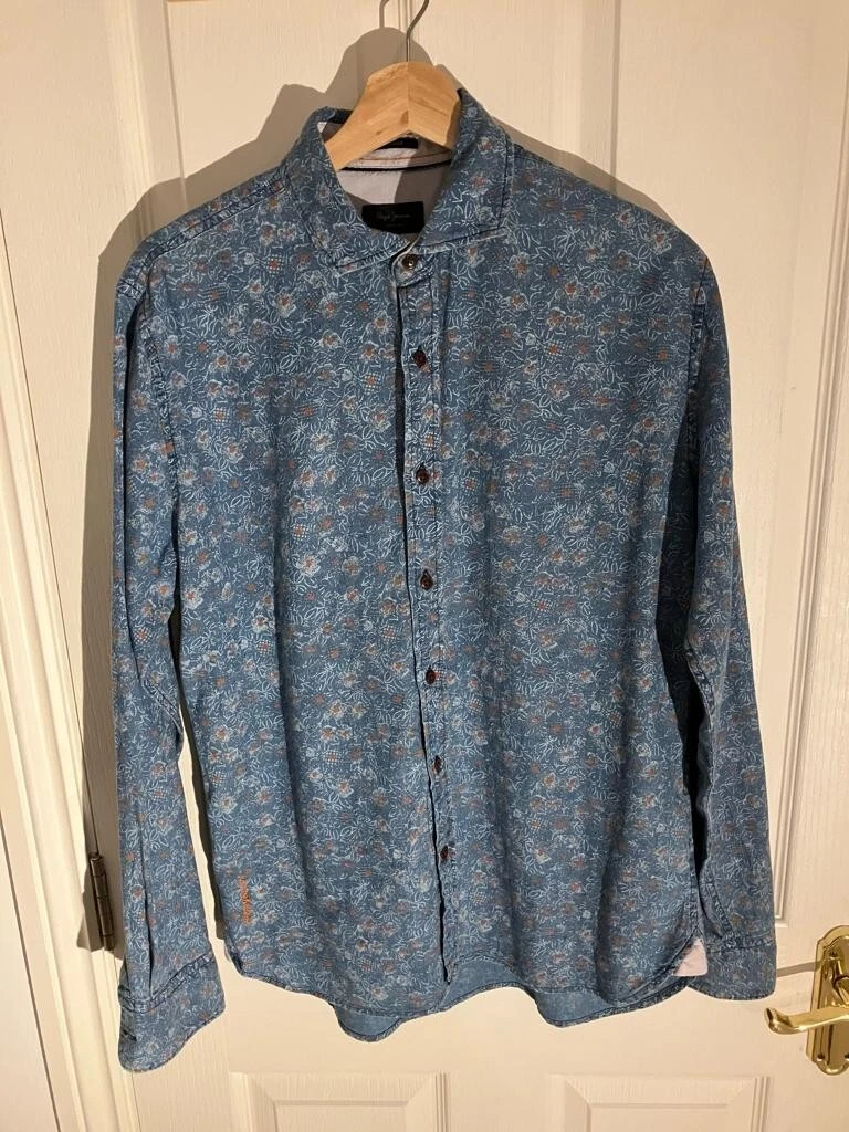 Pepe Jeans Mens Floral Shirt - Size Small - New Without Tags