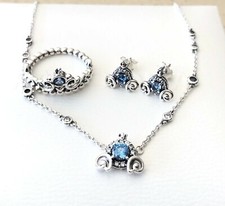 Cinderella Pumpkin Earrings, Ring+Necklace Set #199191C01 299193C01 399198C01