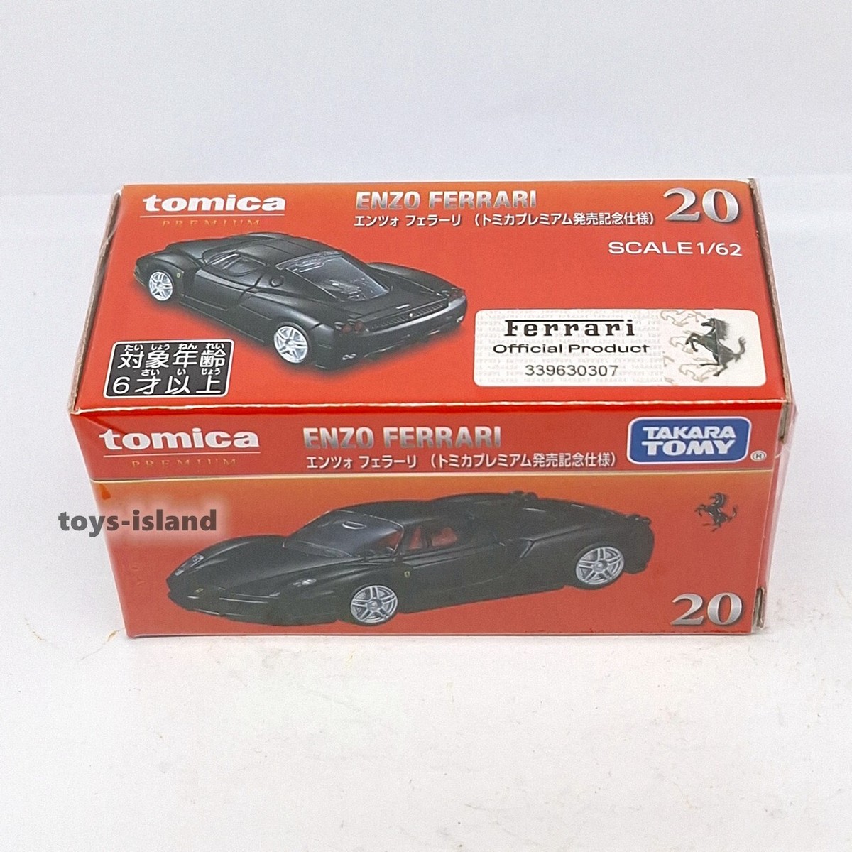 TOMICA PREMIUM 20 ENZO Ferrari 1/62 TOMY DIECAST CAR Black 2024
