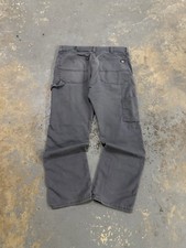 Vintage Gray Distressed Dickies Y2K Grunge Workwear Carpenter Baggy Pants-34x30