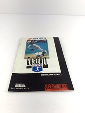Major League Baseball  SNES Nintendo, Manual Only 