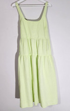 Size X / 1X Dress Ava & Viv Target Light Green Tiered Casual Women's Plus