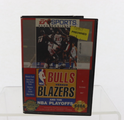 #ad Bulls vs. Blazers and the NBA Playoffs Sega Genesis 1993 CIB $11.95
