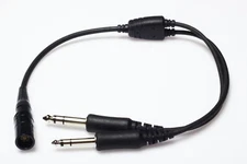 For Bose A20 A30 6 pin Lemo to GA Twin Plug Headset Adapter