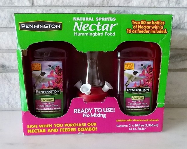 pennington hummingbird feeder and nectar kit