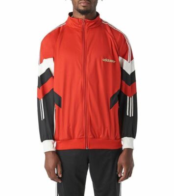 CZ5222] Mens Adidas Aloxe Track Jacket - Red White | eBay