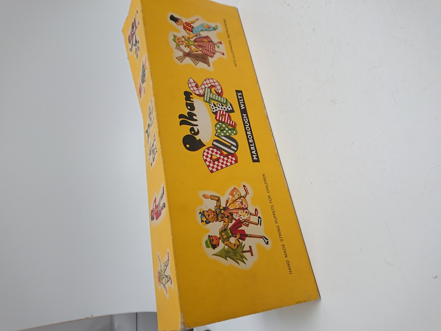 Vintage Boxed Pelham Puppets Blonde Tyrolean Girl Dutch Puppet