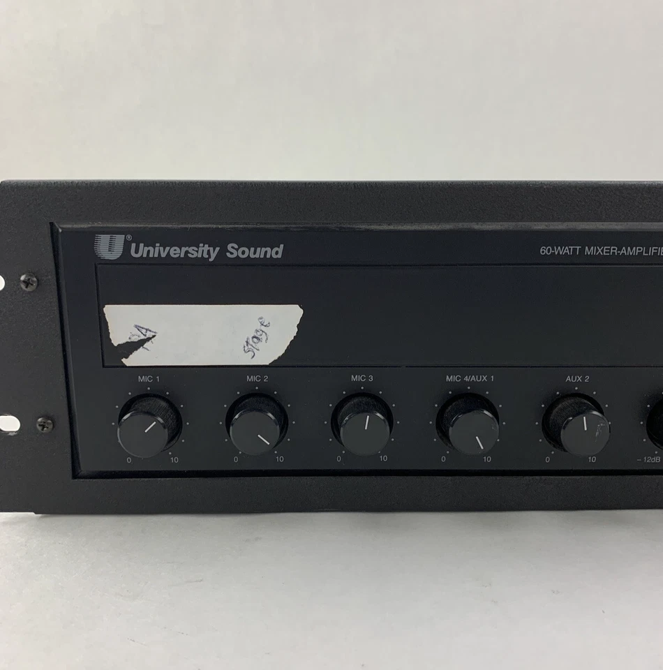 University Sound  MA605B  60-Watt Mixer-Amplifier Tested - Image 3 of 4