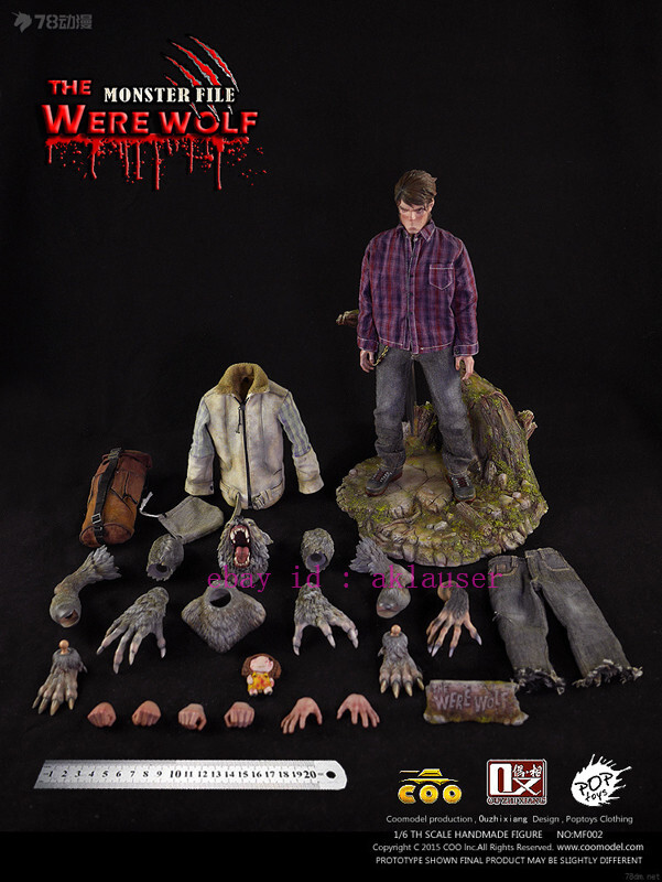 Coomodel X Ouzhixiang 1/6 Mf002 Monster File The Were Wolf Action