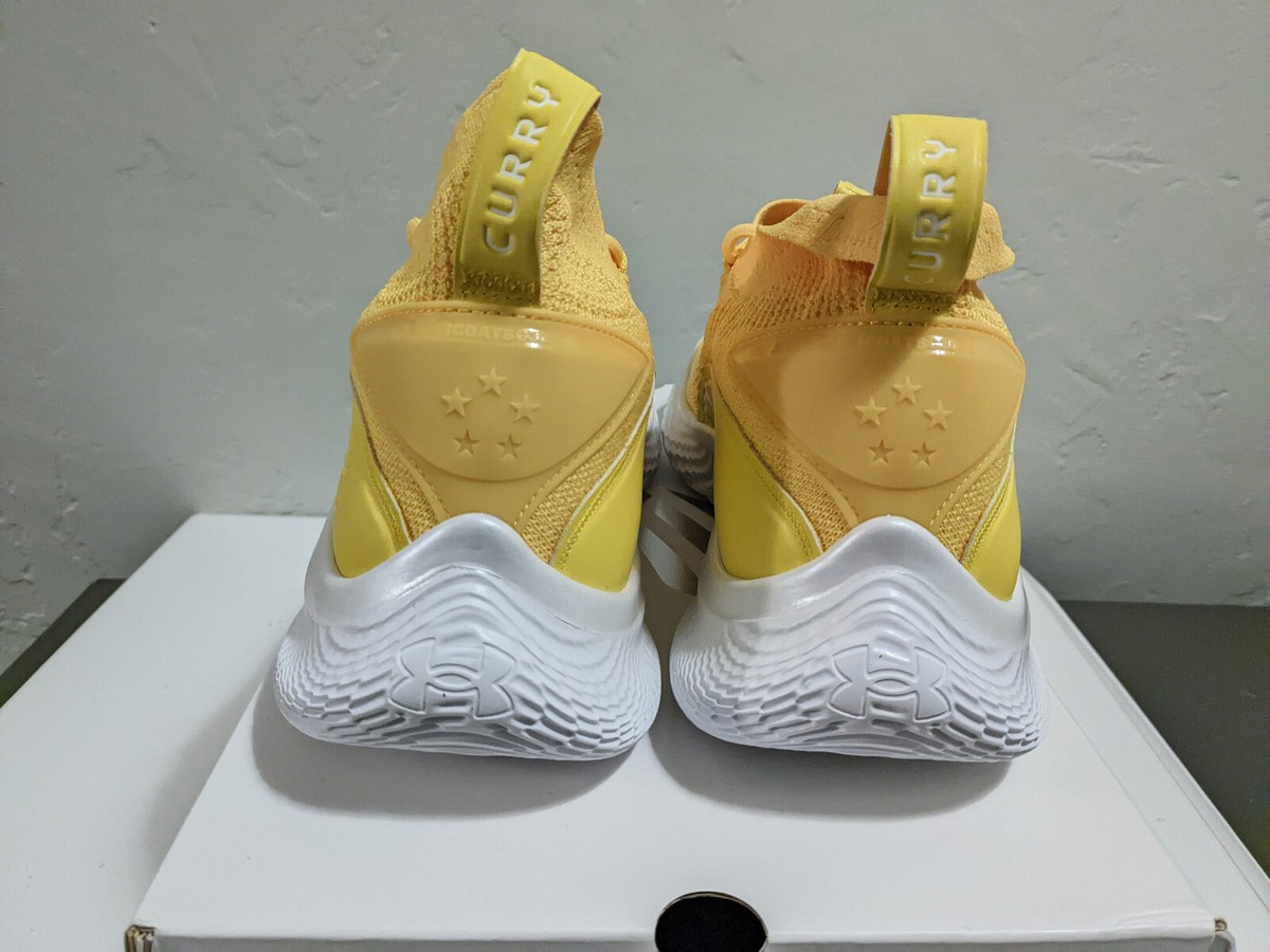 Under Armour Curry TB 8 Flow Smooth Butter Yellow White Under Armour Curry TB 8 Flow Smooth Butter Yellow White