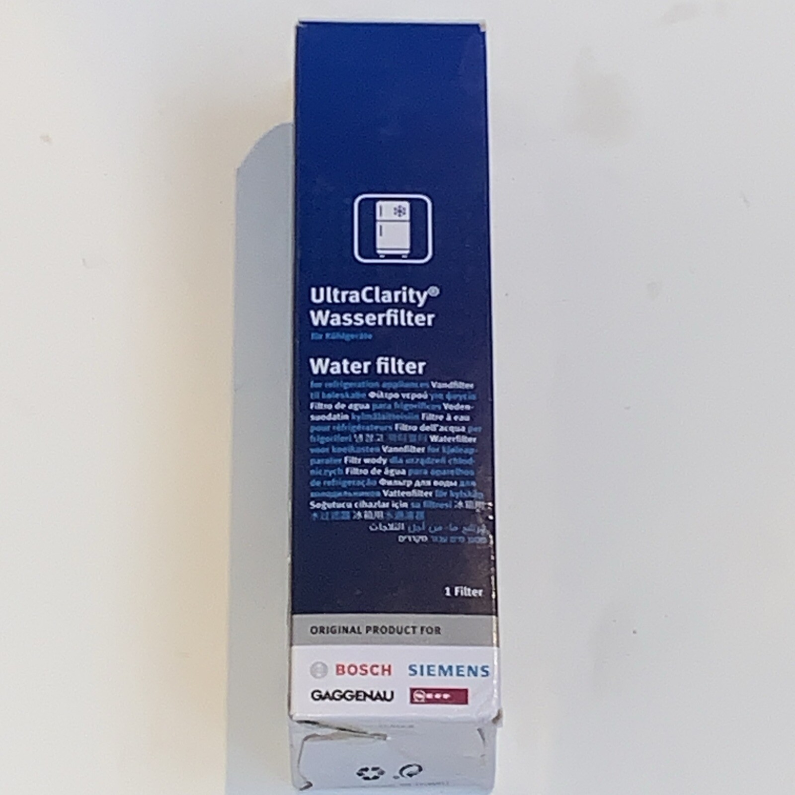 Ultra Clarity Pro Water Filter for Bosch Thermador and Gaggenau Refrigerators